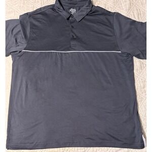 Slazenger Golf Mens XXL Gray Short Sleeve Performance Polo Shirt